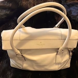 Kate Spade Cream Color Leather Cross-Body Purse